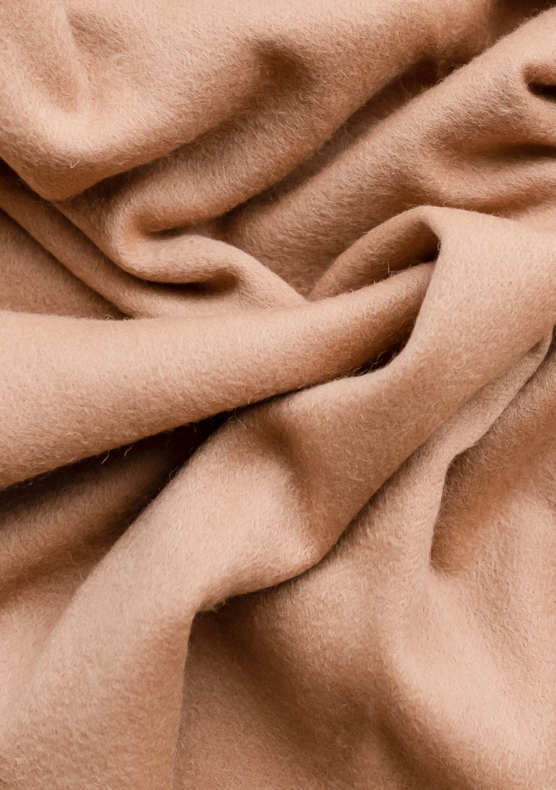 Cashmere Blanket in Camel - Image 4