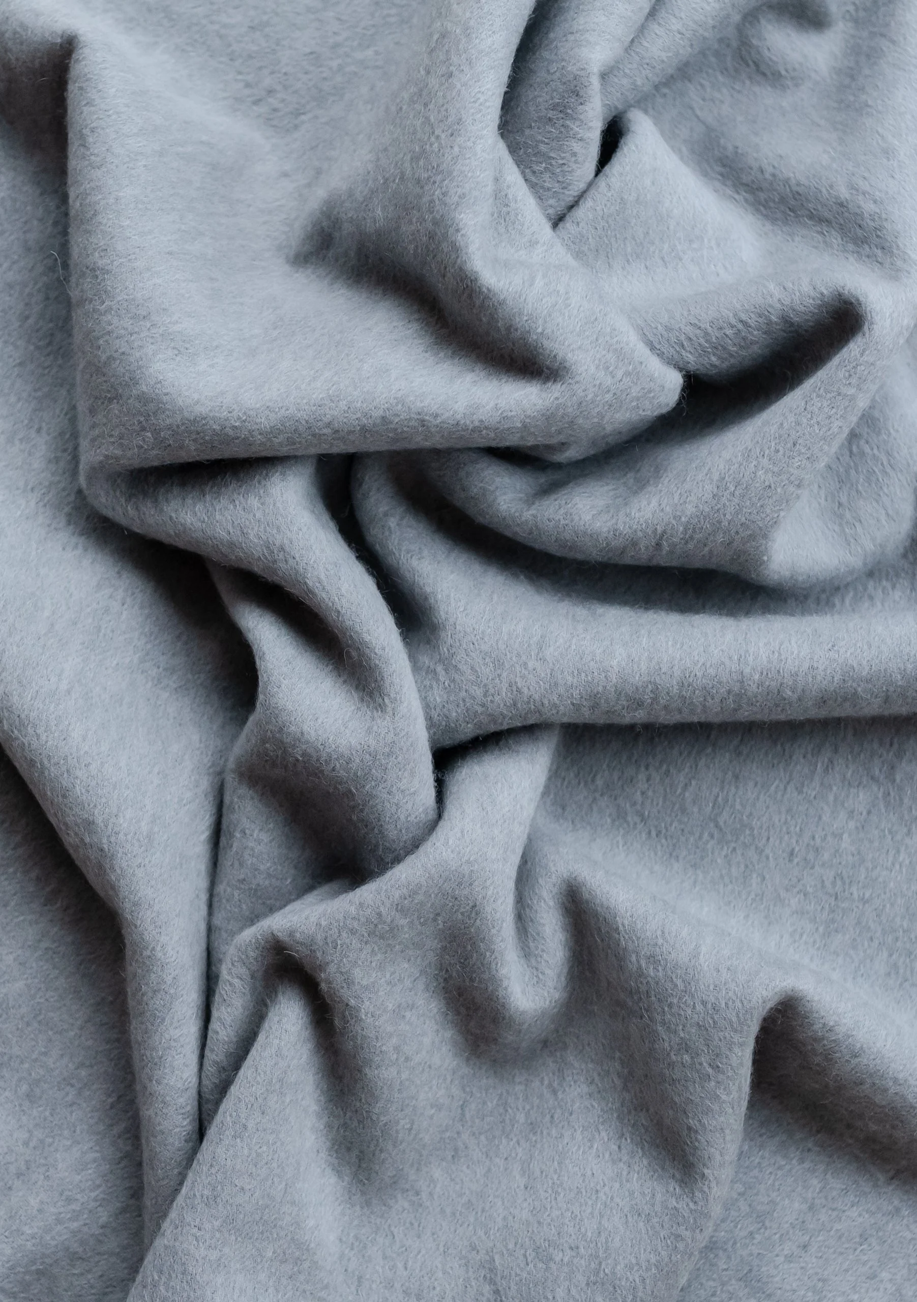 Cashmere Blanket Scarf in Light Grey Melange - Image 4