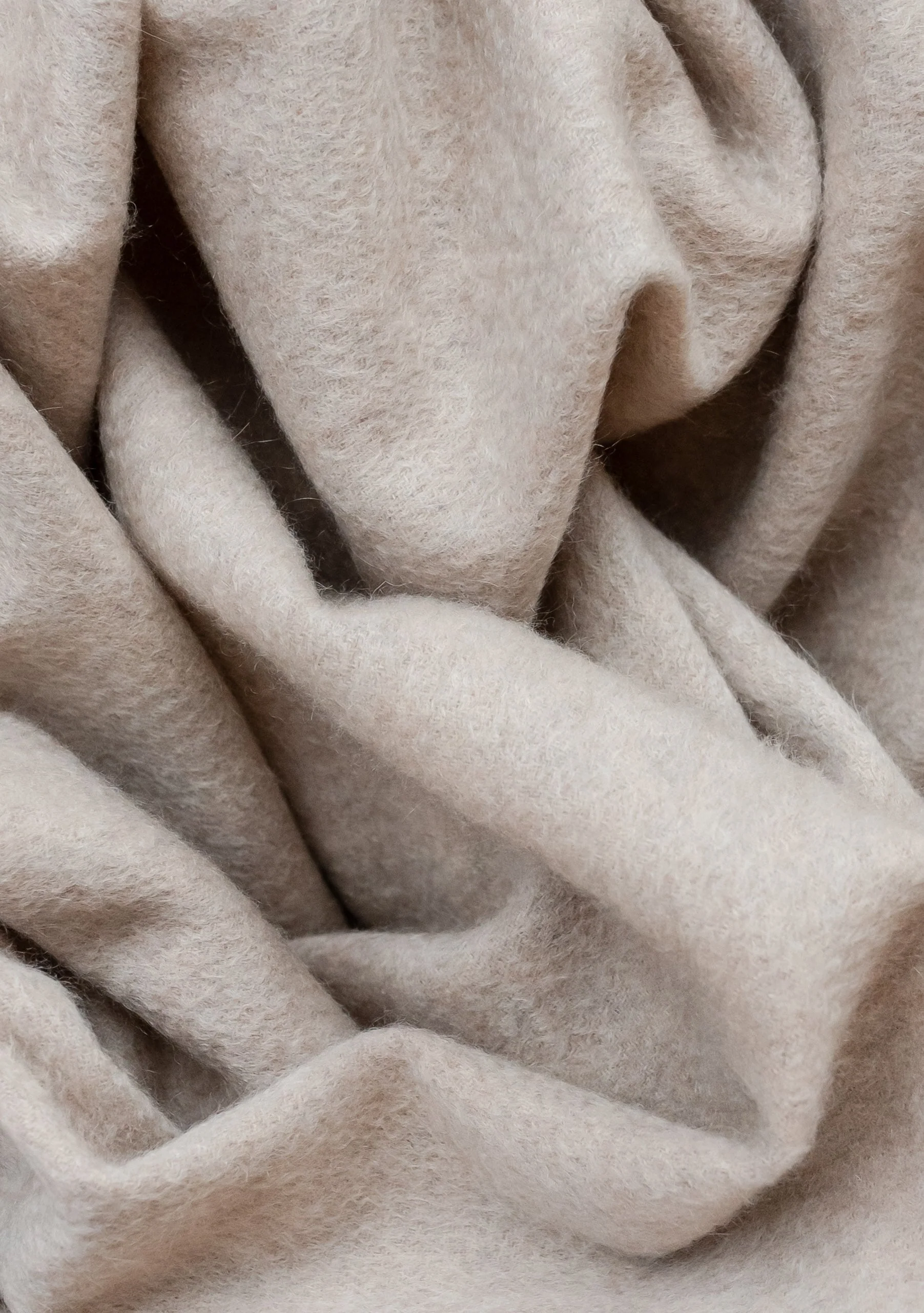 Cashmere Scarf in Oatmeal Melange - Image 3